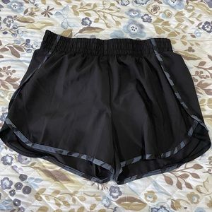 Black athletic shorts
